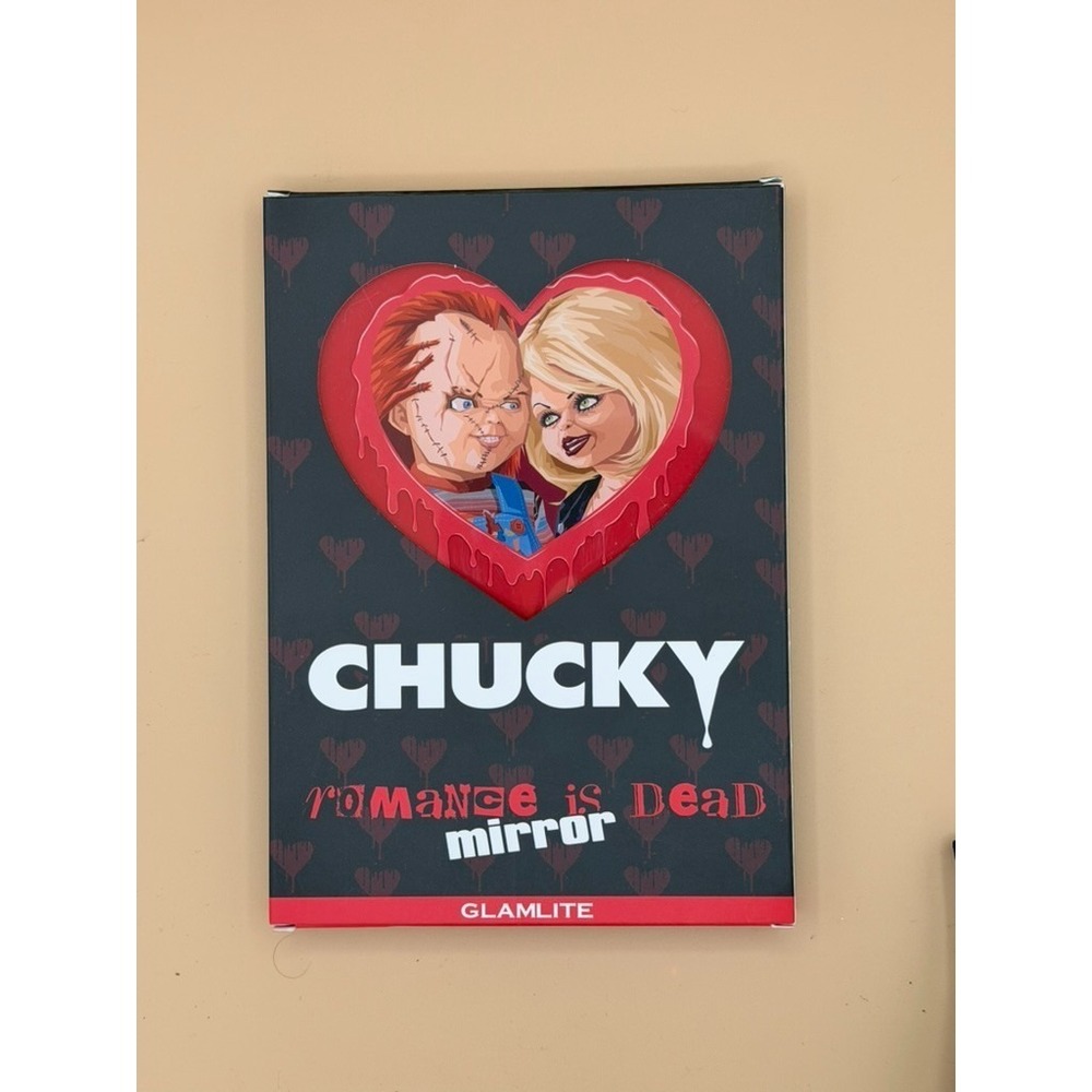 Glamlite Chucky Tiffany Romance Is Dead Heart Mirror Boxed Horror Collectible